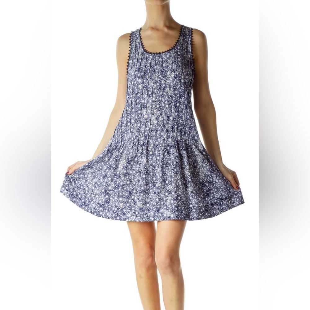 Club Monaco 100% Silk Casual Pink Multi Color Pleated Mini Dress w/slip 0